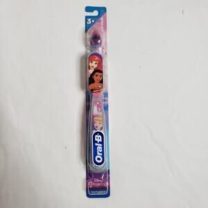 Oral-B Kids 3+ Disney Princess Toothbrush Extra Soft Pink Sparkle Cinderella New